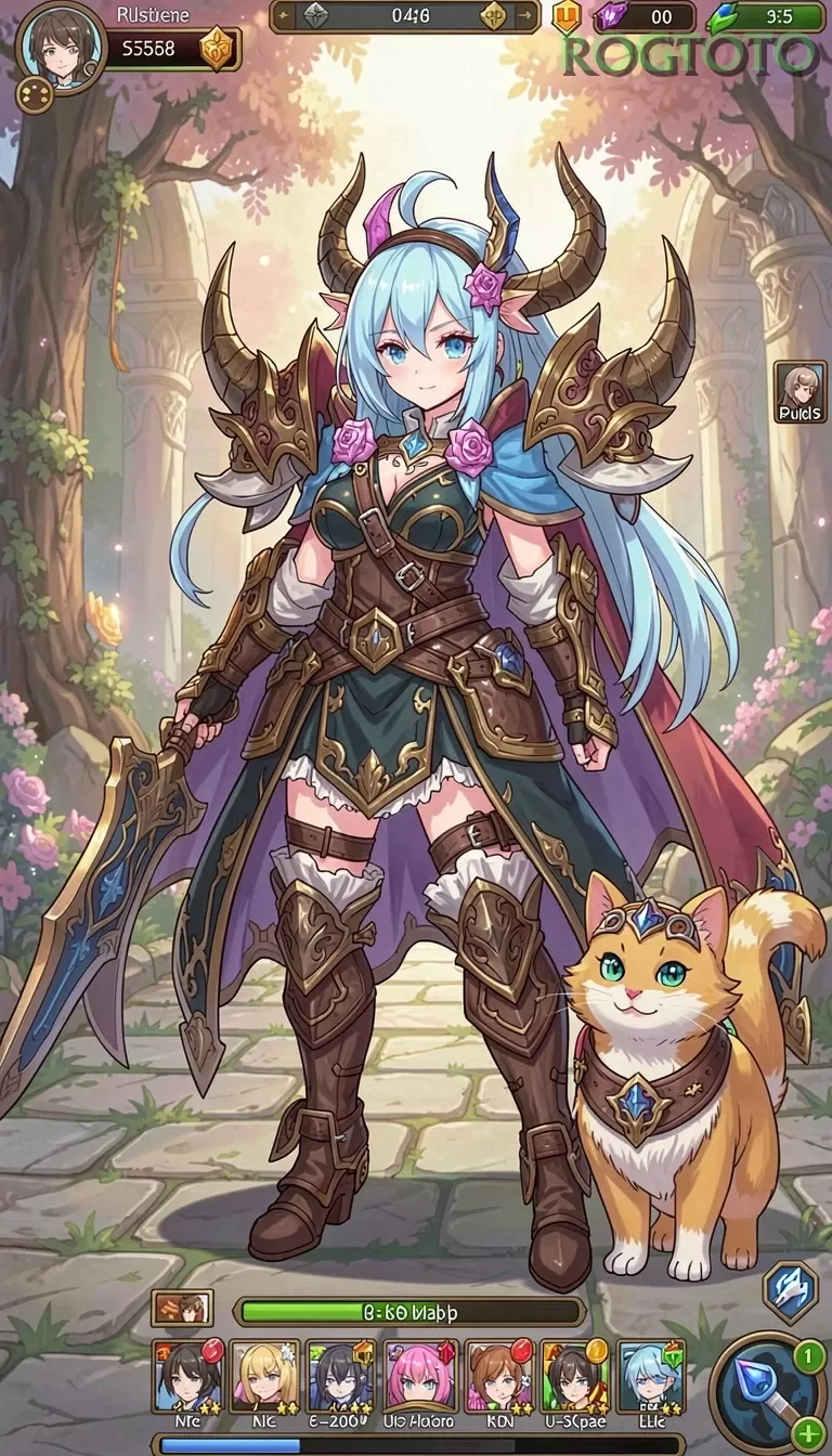 Galeri pratinjau visual rogtoto build APK resmi terbaru